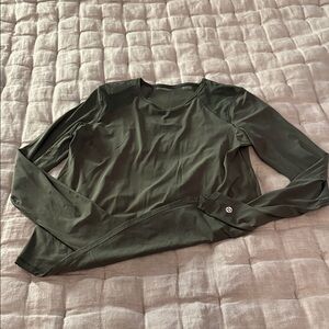 lululemon athletica Forest Green Long Sleeve Tee
